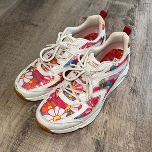 Sketchers Womens Ricardo Cavolo Spring Bloom White Mesh Shoe Size 10